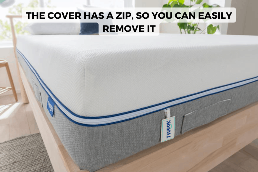Tweak mattress cover zipper